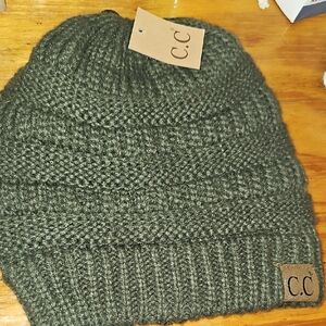 C.C Forest Green Knit Hat